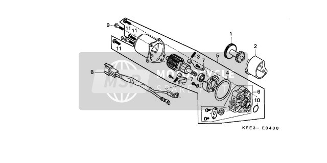 Honda SJ100 1996 Beginnend Servomotor für ein 1996 Honda SJ100